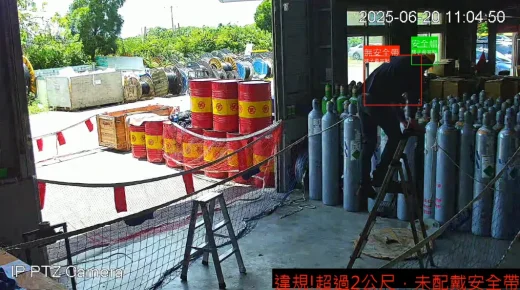 高空作業未配戴安全帶與PPE即時辨識